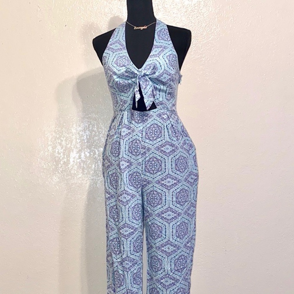 Teal Pant Romper